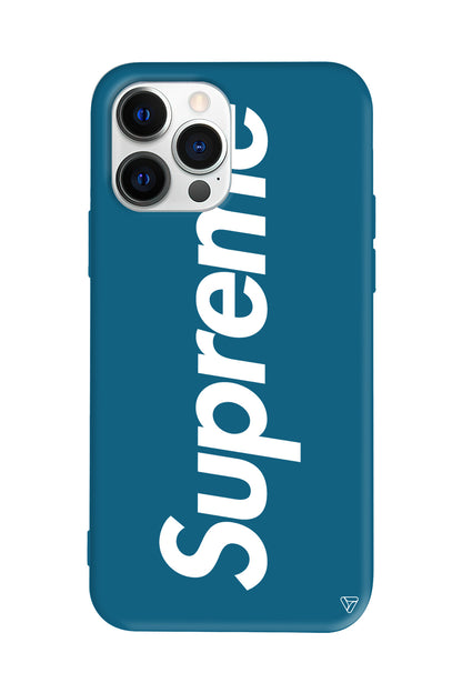 Supreme Lansman Model İçi Kadife Silikon Telefon Kılıfı