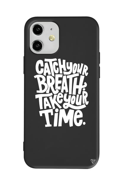 Catch Your Breath Lansman Model İçi Kadife Silikon Telefon Kılıfı