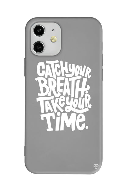Catch Your Breath Lansman Model İçi Kadife Silikon Telefon Kılıfı