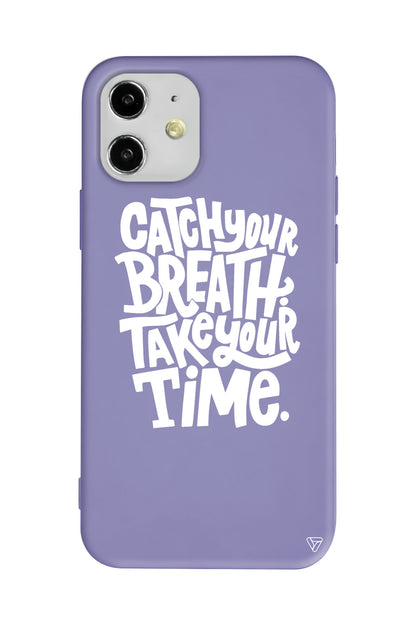 Catch Your Breath Lansman Model İçi Kadife Silikon Telefon Kılıfı