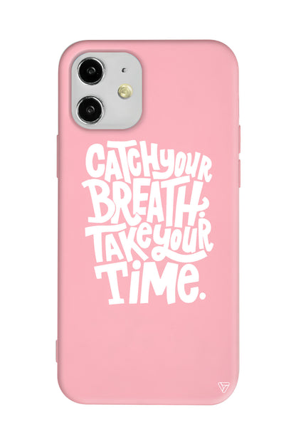 Catch Your Breath Lansman Model İçi Kadife Silikon Telefon Kılıfı