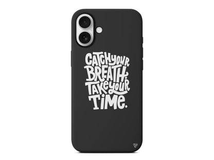 Catch Your Breath Lansman Model İçi Kadife Silikon Telefon Kılıfı