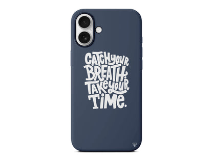 Catch Your Breath Lansman Model İçi Kadife Silikon Telefon Kılıfı