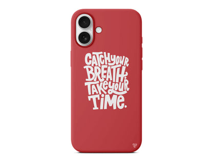 Catch Your Breath Lansman Model İçi Kadife Silikon Telefon Kılıfı – Plus Serisine Özel