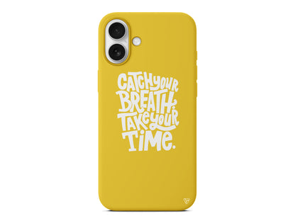 Catch Your Breath Lansman Model İçi Kadife Silikon Telefon Kılıfı