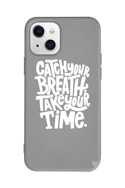 Catch Your Breath Lansman Model İçi Kadife Silikon Telefon Kılıfı