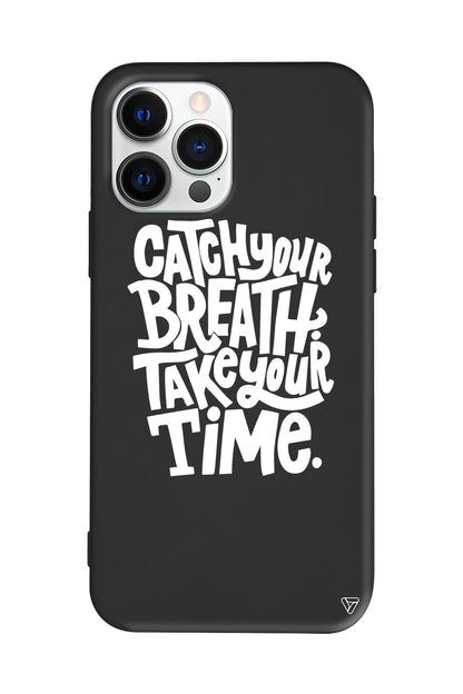 Catch Your Breath Lansman Model İçi Kadife Silikon Telefon Kılıfı