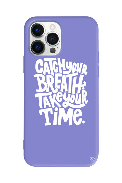 Catch Your Breath Lansman Model İçi Kadife Silikon Telefon Kılıfı