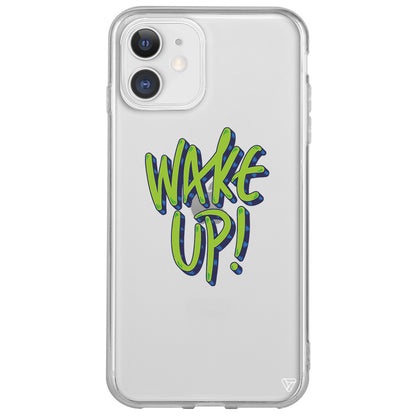 Wake Up Lansman Model İçi Kadife Silikon Telefon Kılıfı