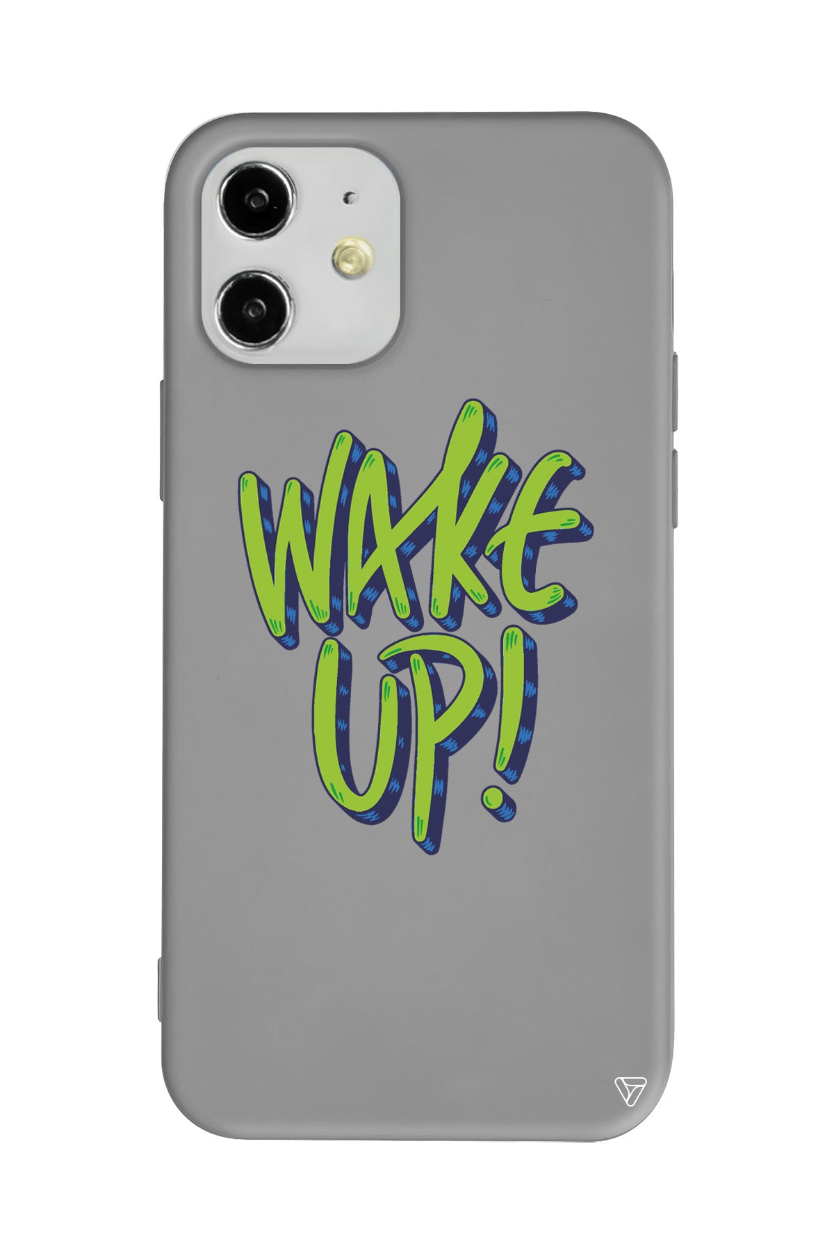 Wake Up Lansman Model İçi Kadife Silikon Telefon Kılıfı