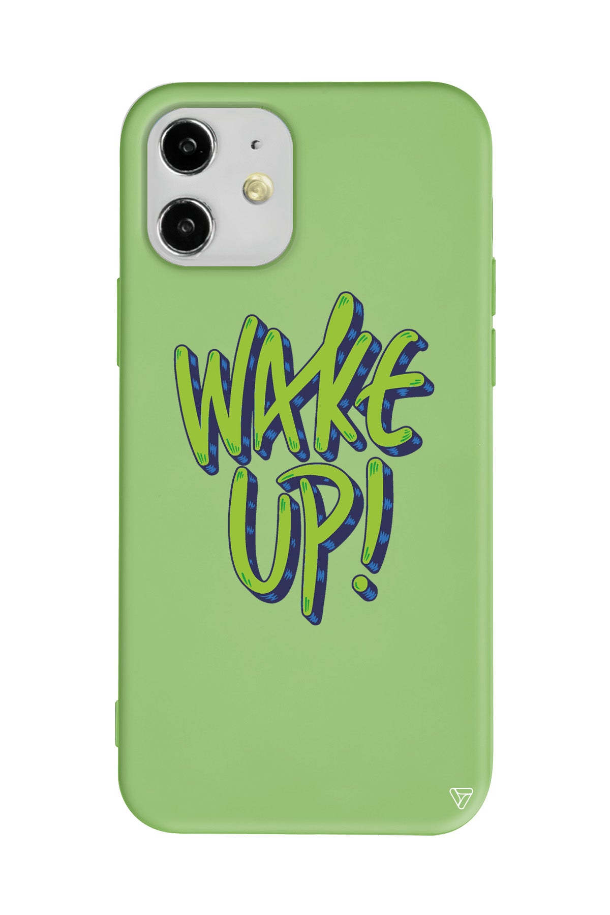 Wake Up Lansman Model İçi Kadife Silikon Telefon Kılıfı