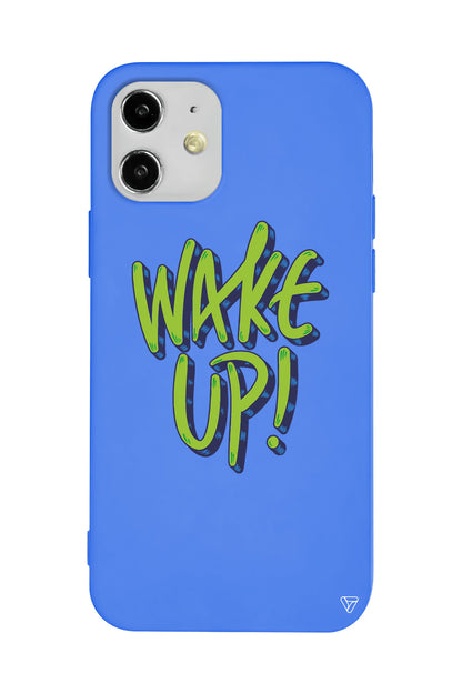 Wake Up Lansman Model İçi Kadife Silikon Telefon Kılıfı
