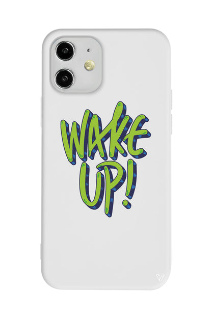 Wake Up Lansman Model İçi Kadife Silikon Telefon Kılıfı