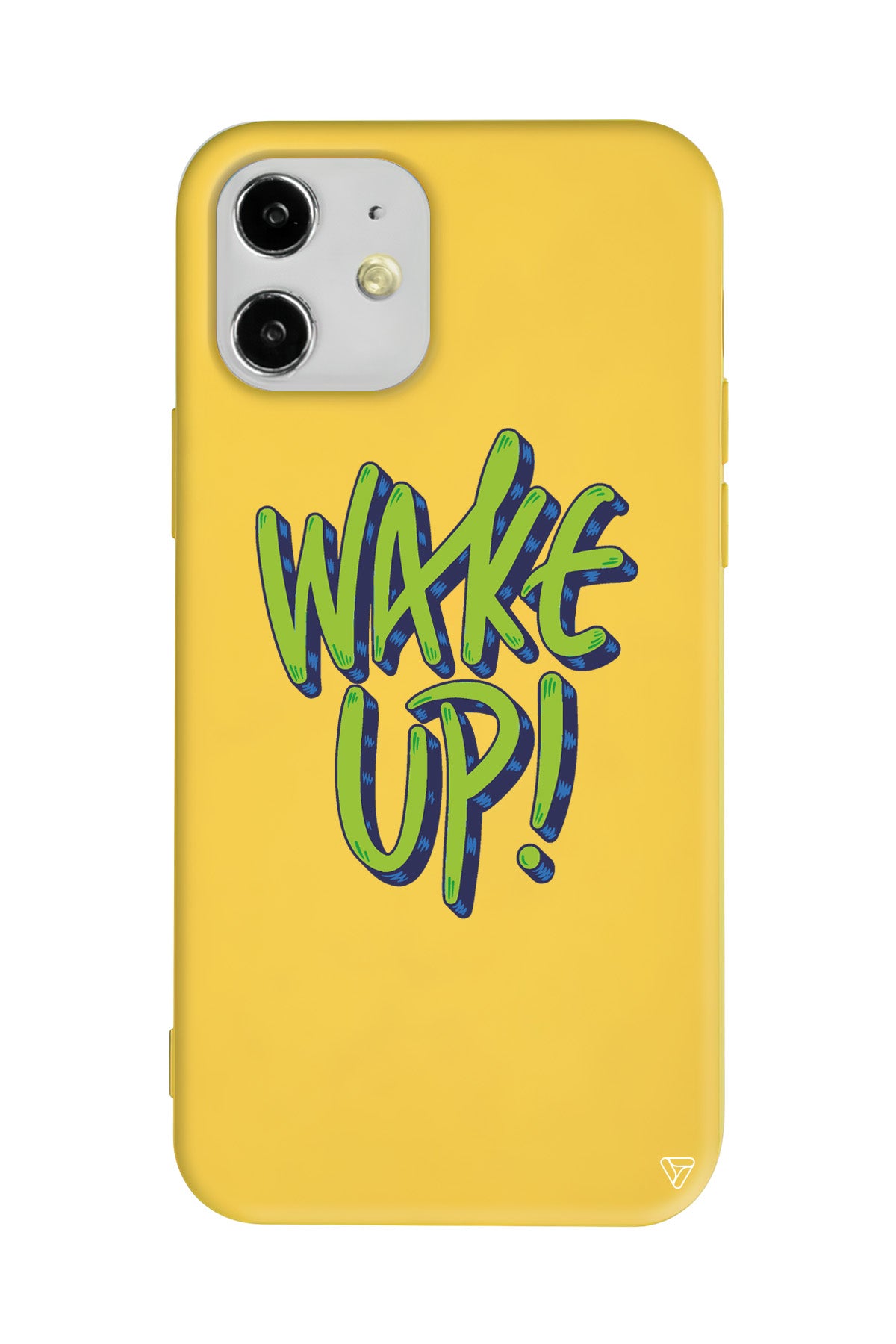 Wake Up Lansman Model İçi Kadife Silikon Telefon Kılıfı