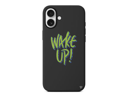 Wake Up Lansman Model İçi Kadife Silikon Telefon Kılıfı – Plus Serisine Özel