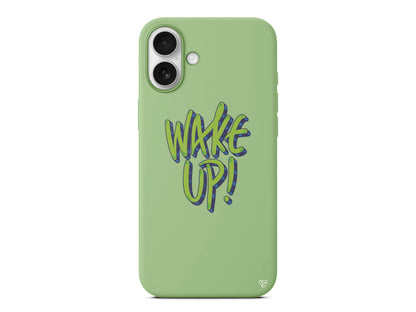 Wake Up Lansman Model İçi Kadife Silikon Telefon Kılıfı – Plus Serisine Özel