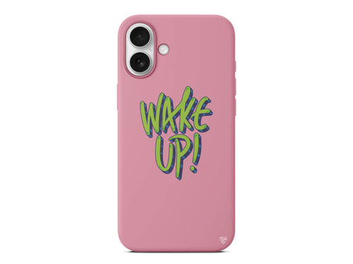 Wake Up Lansman Model İçi Kadife Silikon Telefon Kılıfı – Plus Serisine Özel