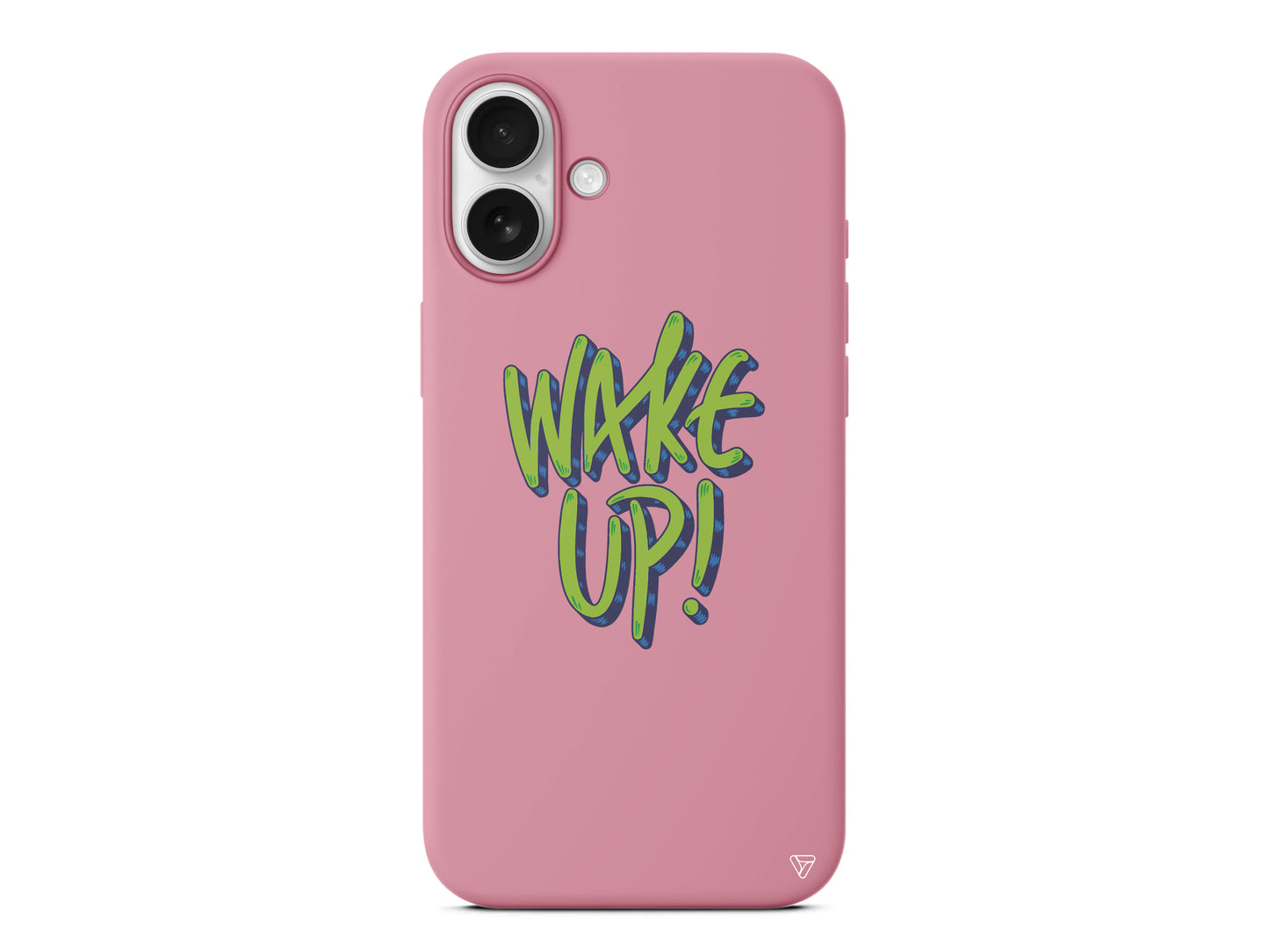 Wake Up Lansman Model İçi Kadife Silikon Telefon Kılıfı