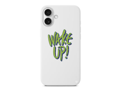 Wake Up Lansman Model İçi Kadife Silikon Telefon Kılıfı