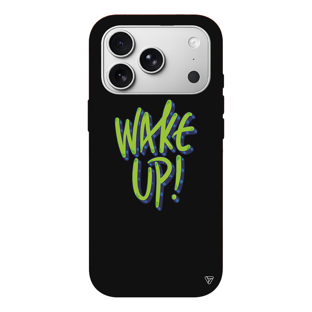 Wake Up Lansman Model İçi Kadife Silikon Telefon Kılıfı