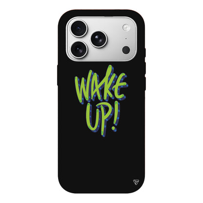 Wake Up Lansman Model İçi Kadife Silikon Telefon Kılıfı