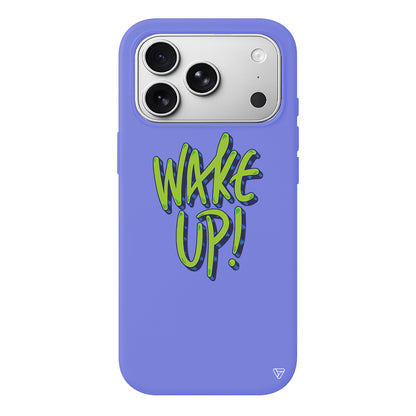 Wake Up Lansman Model İçi Kadife Silikon Telefon Kılıfı