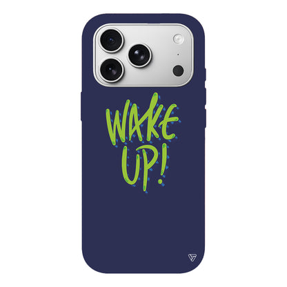Wake Up Lansman Model İçi Kadife Silikon Telefon Kılıfı
