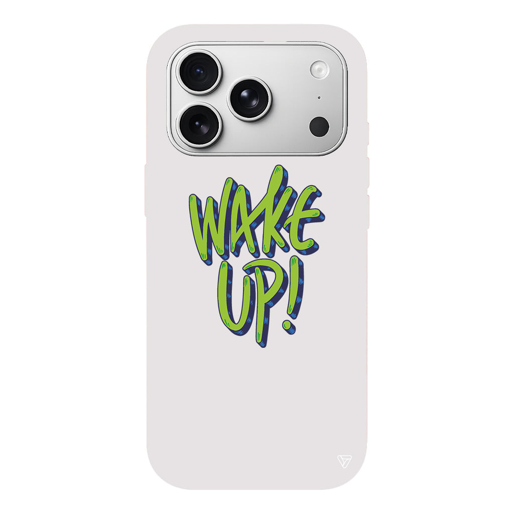 Wake Up Lansman Model İçi Kadife Silikon Telefon Kılıfı
