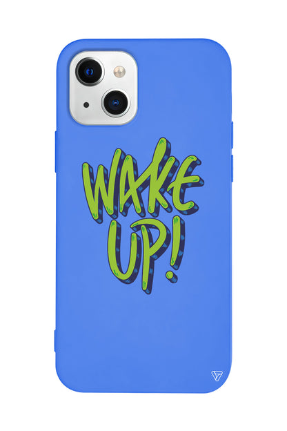 Wake Up Lansman Model İçi Kadife Silikon Telefon Kılıfı