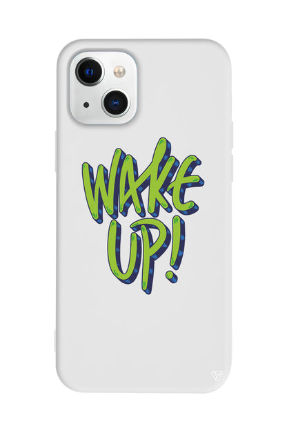 Wake Up Lansman Model İçi Kadife Silikon Telefon Kılıfı