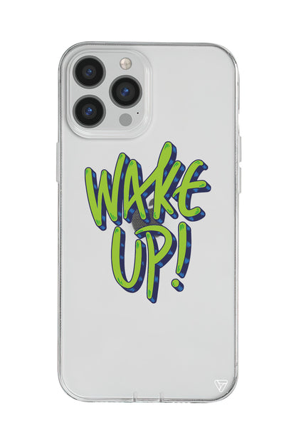 Wake Up Lansman Model İçi Kadife Silikon Telefon Kılıfı