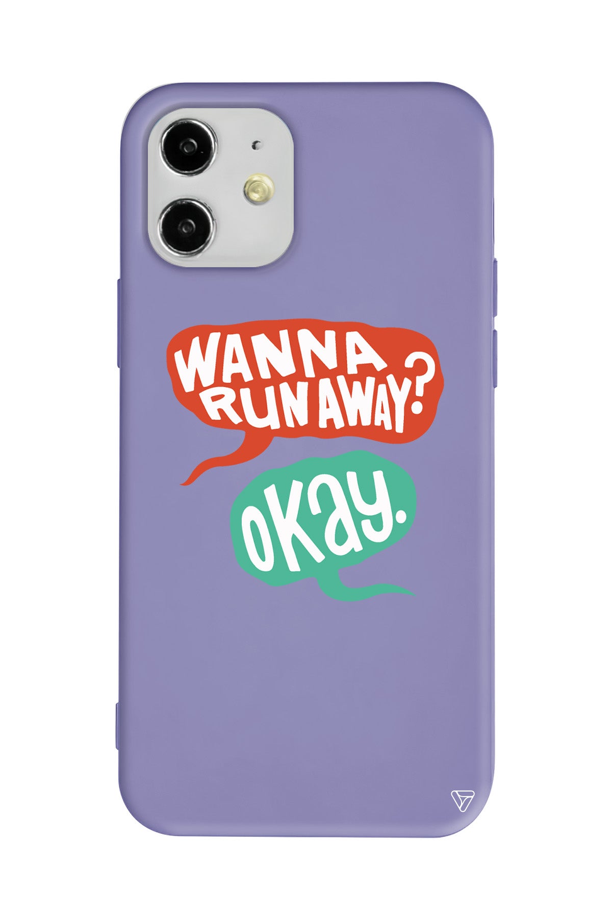 Wanna Run Away? Lansman Model İçi Kadife Silikon Telefon Kılıfı