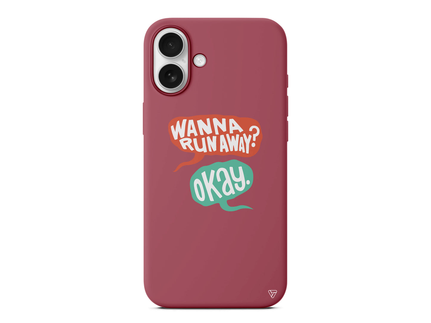 Wanna Run Away? Lansman Model İçi Kadife Silikon Telefon Kılıfı