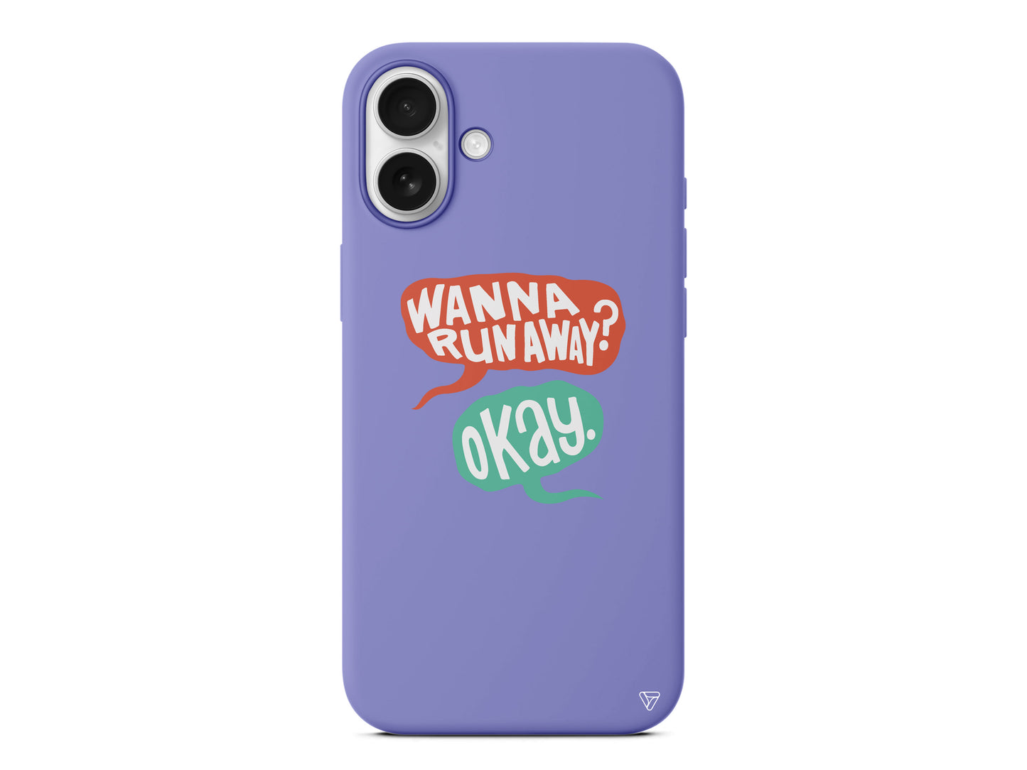 Wanna Run Away? Lansman Model İçi Kadife Silikon Telefon Kılıfı