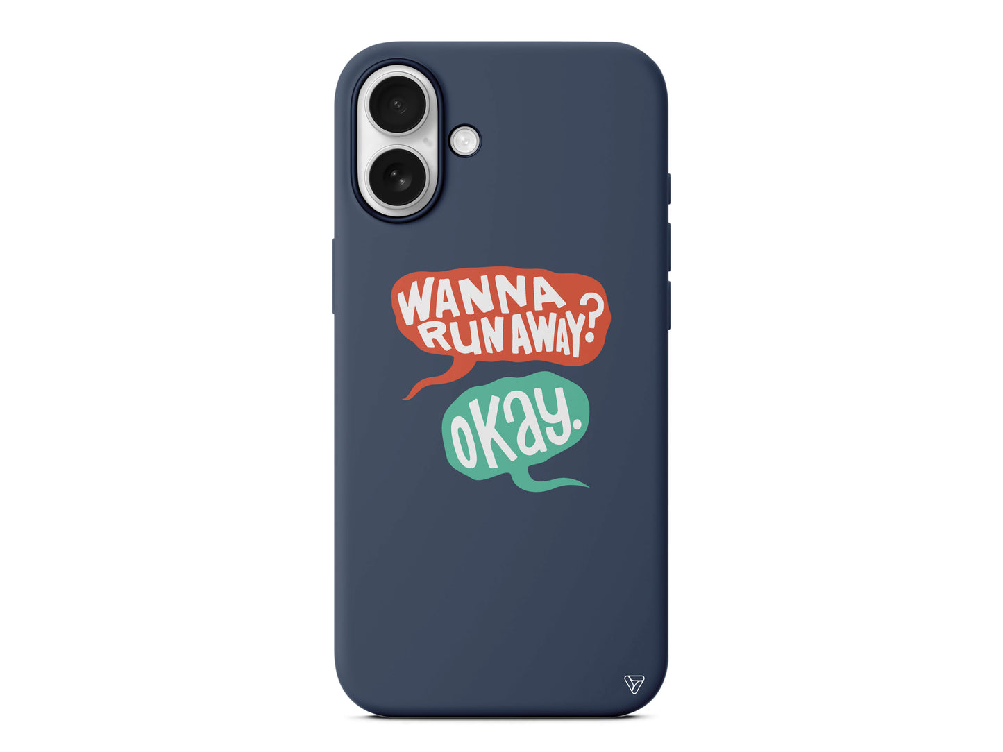 Wanna Run Away? Lansman Model İçi Kadife Silikon Telefon Kılıfı