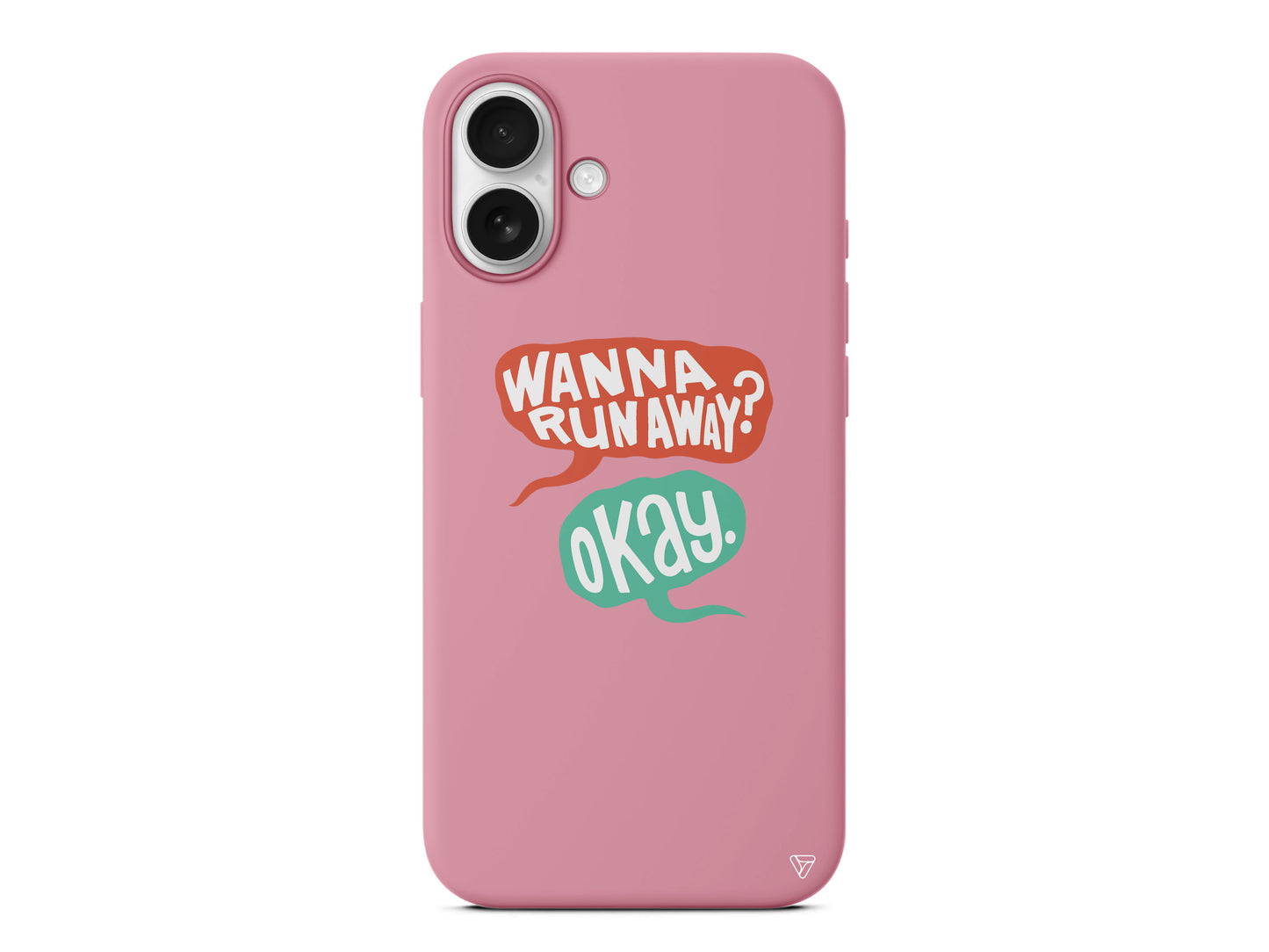 Wanna Run Away? Lansman Model İçi Kadife Silikon Telefon Kılıfı