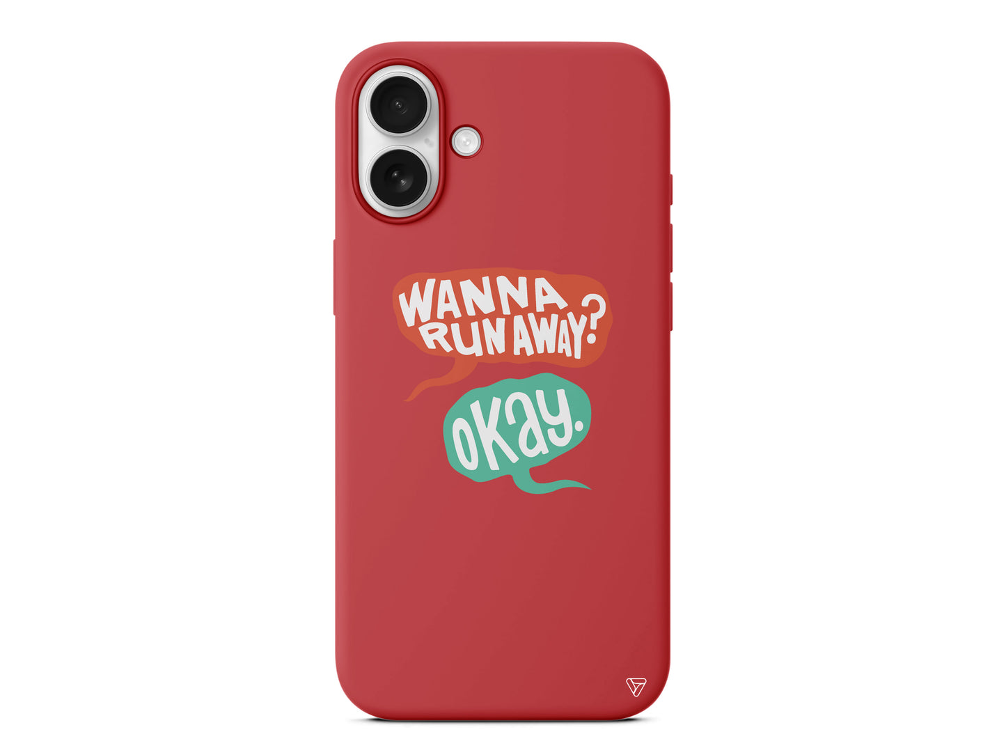 Wanna Run Away? Lansman Model İçi Kadife Silikon Telefon Kılıfı – Plus Serisine Özel