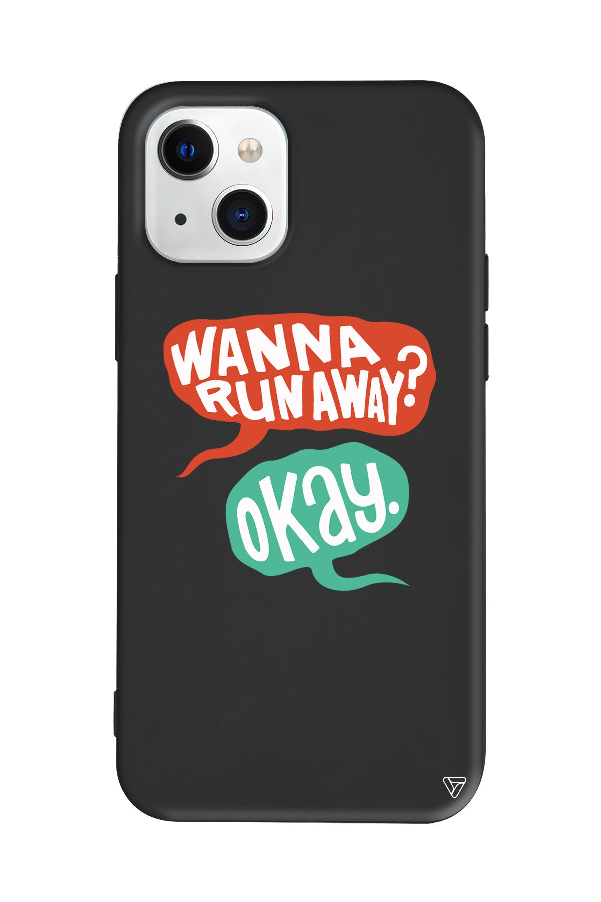 Wanna Run Away? Lansman Model İçi Kadife Silikon Telefon Kılıfı