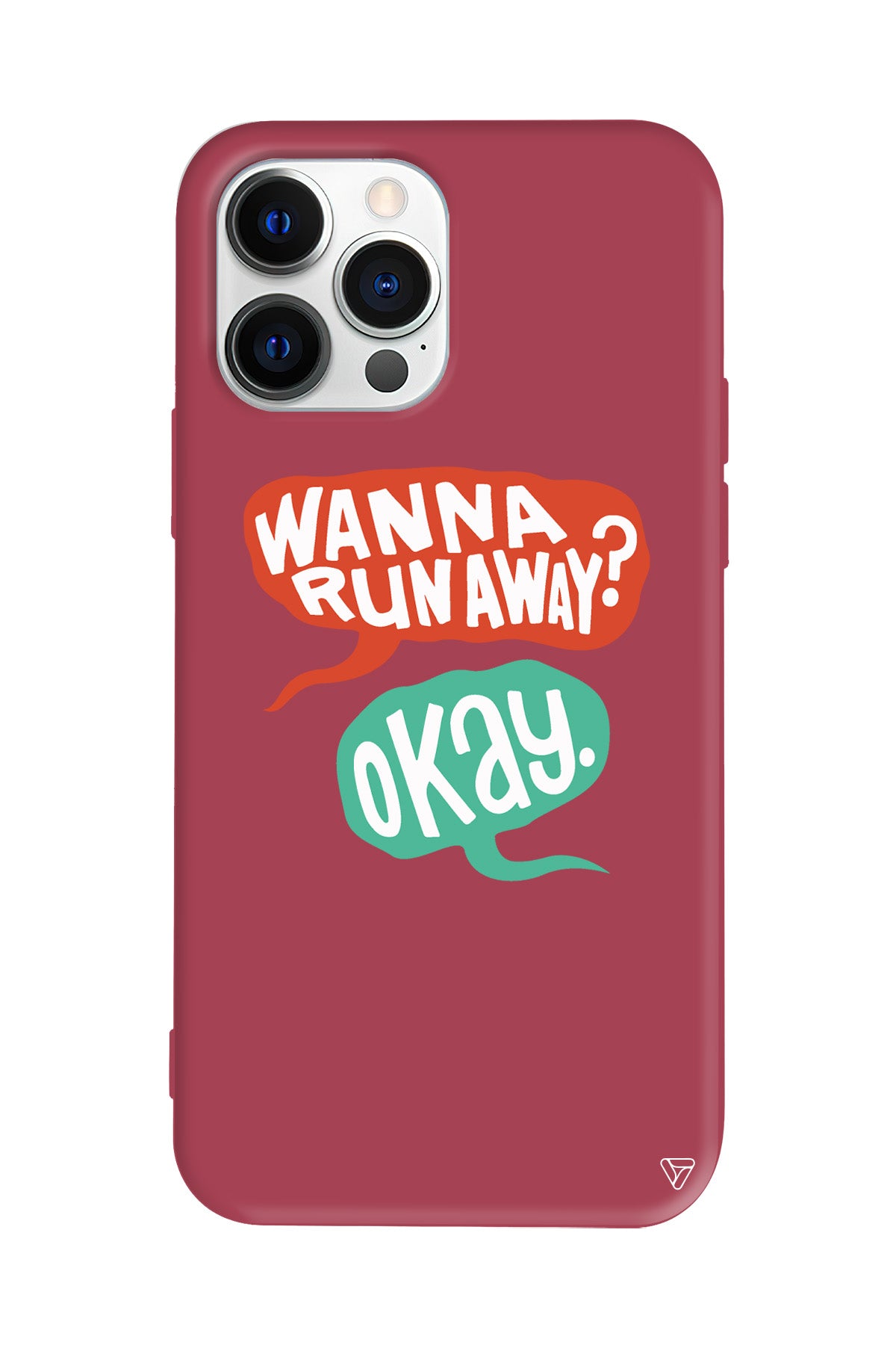 Wanna Run Away? Lansman Model İçi Kadife Silikon Telefon Kılıfı