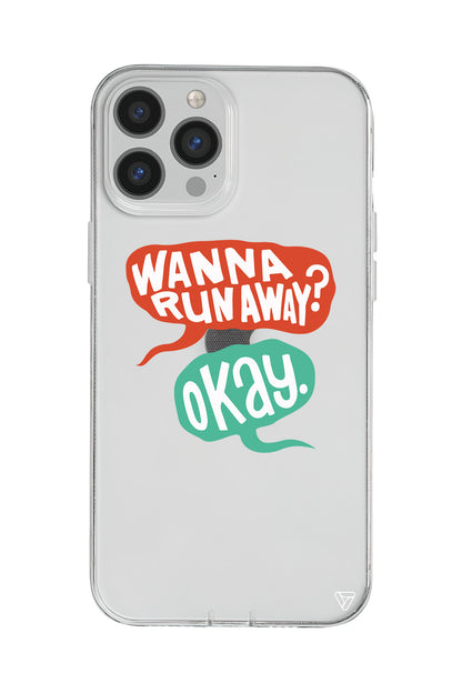 Wanna Run Away? Lansman Model İçi Kadife Silikon Telefon Kılıfı