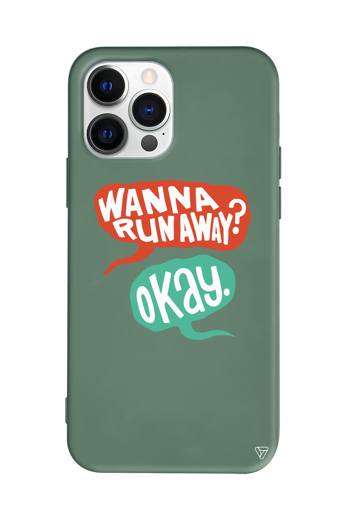 Wanna Run Away? Lansman Model İçi Kadife Silikon Telefon Kılıfı