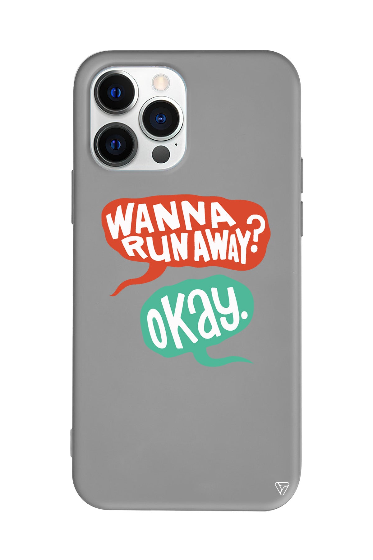 Wanna Run Away? Lansman Model İçi Kadife Silikon Telefon Kılıfı