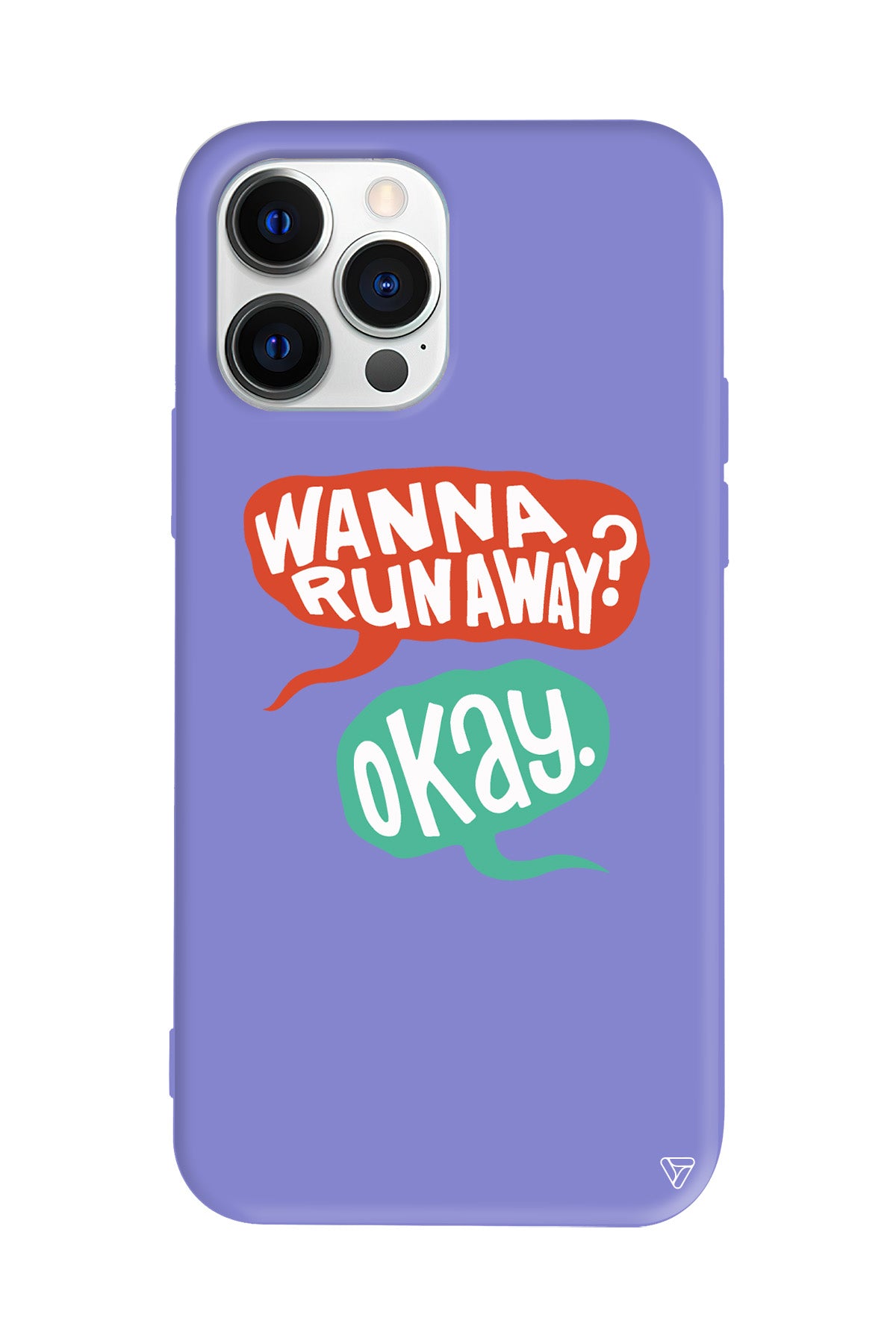 Wanna Run Away? Lansman Model İçi Kadife Silikon Telefon Kılıfı