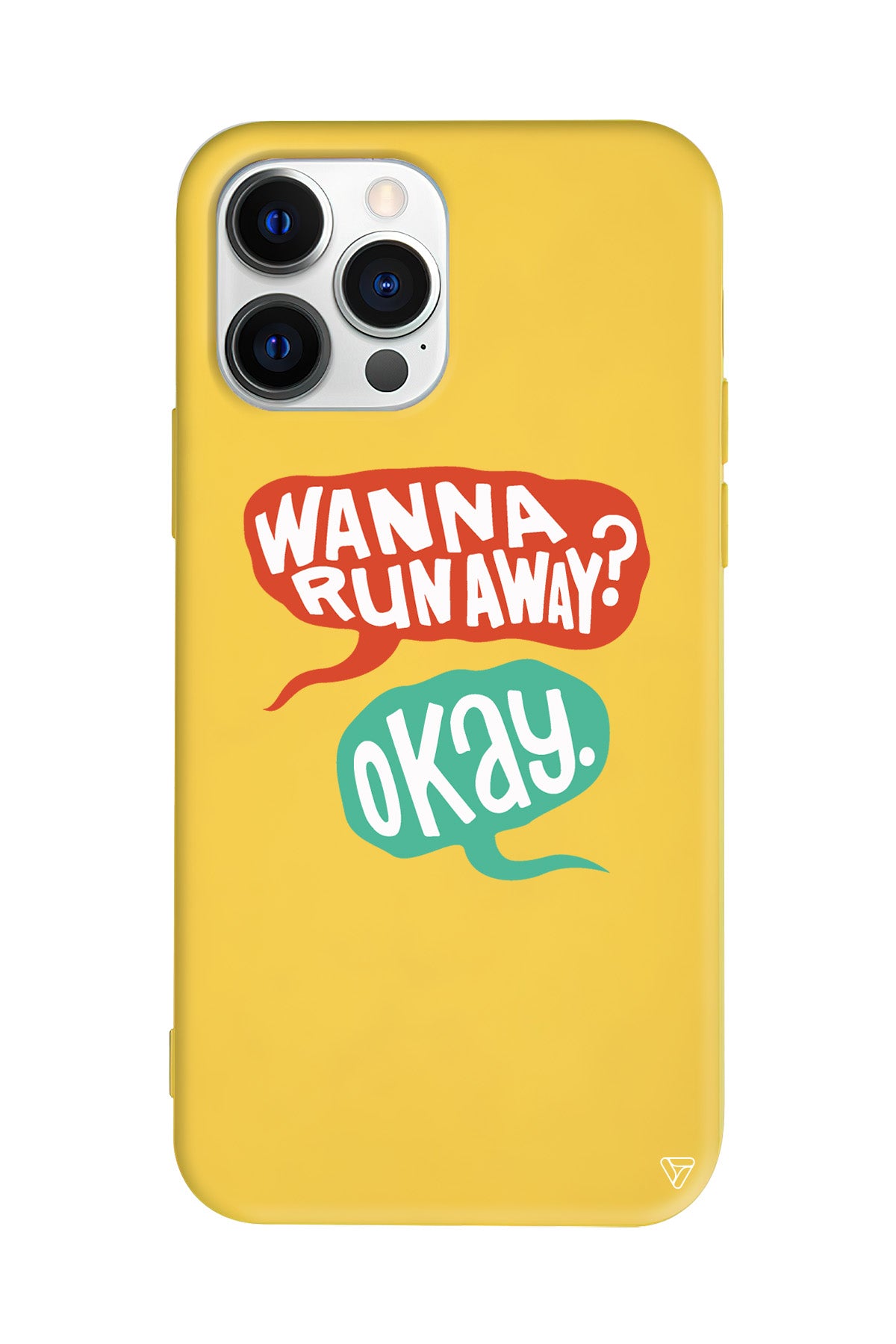 Wanna Run Away? Lansman Model İçi Kadife Silikon Telefon Kılıfı