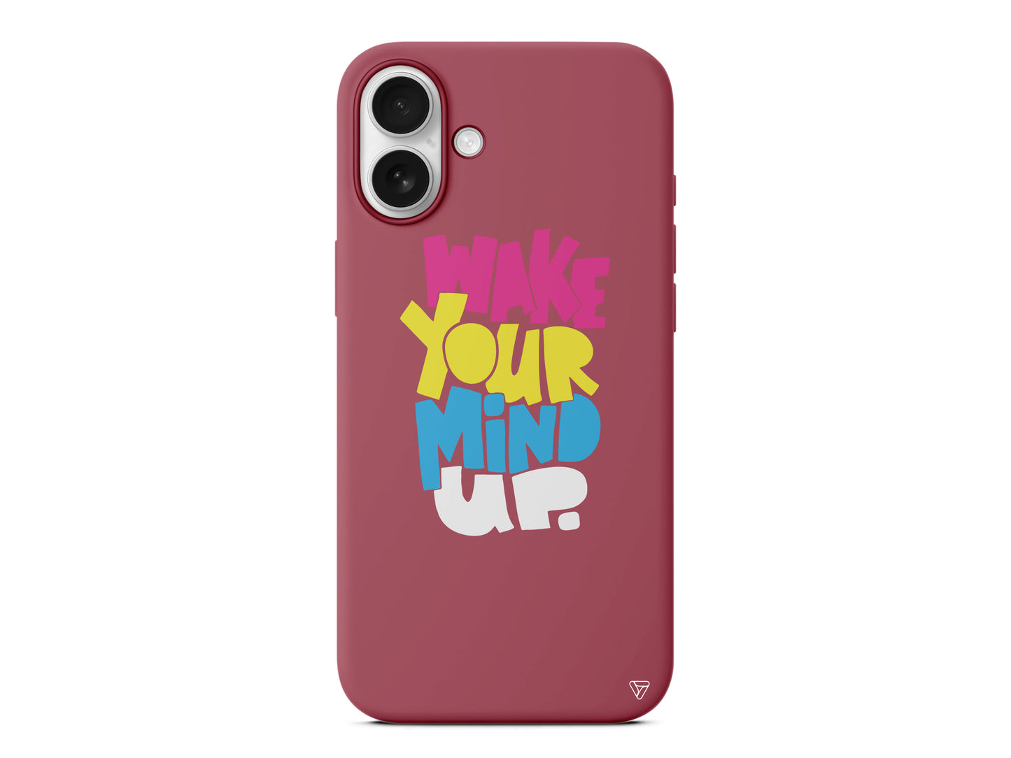 Wake Your Mind Up Lansman Model İçi Kadife Silikon Telefon Kılıfı – Plus Serisine Özel