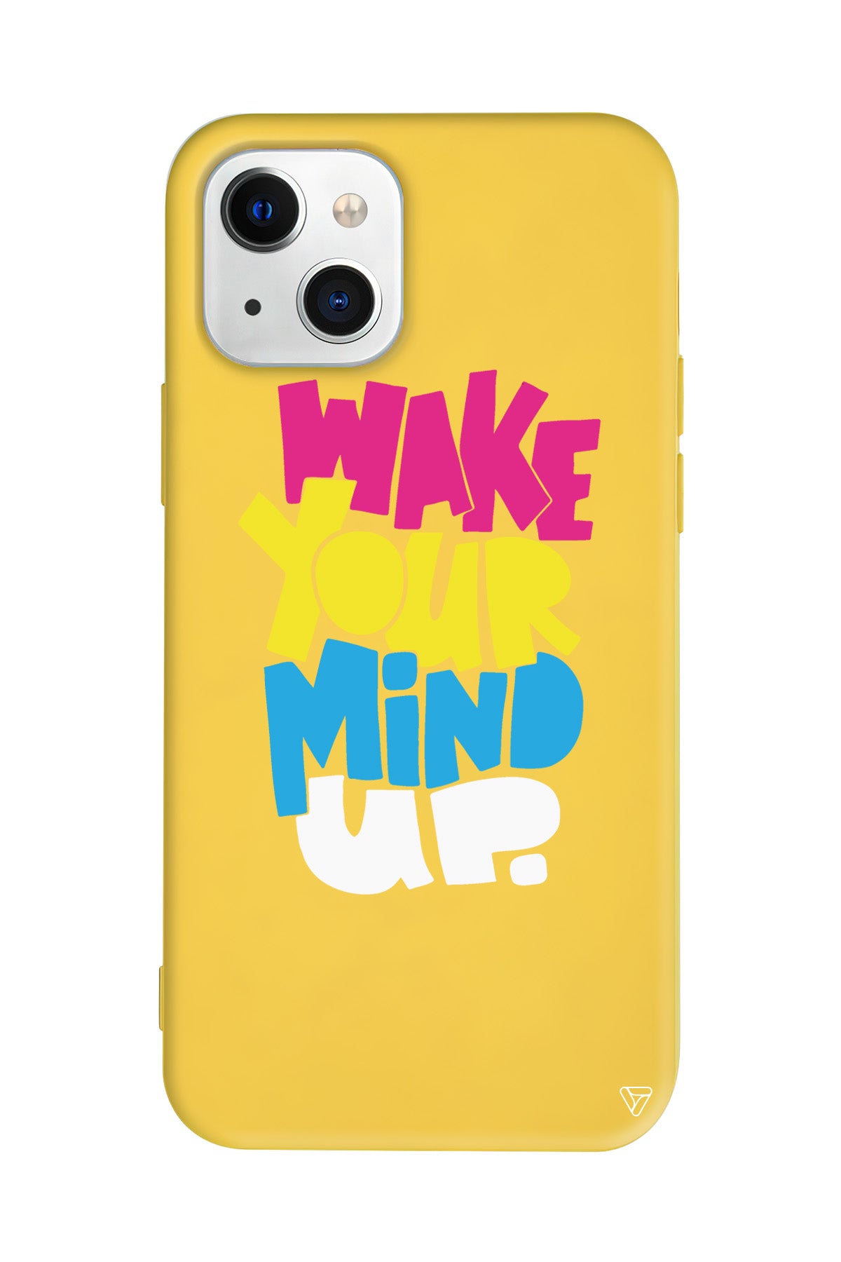 Wake Your Mind Up Lansman Model İçi Kadife Silikon Telefon Kılıfı – Plus Serisine Özel
