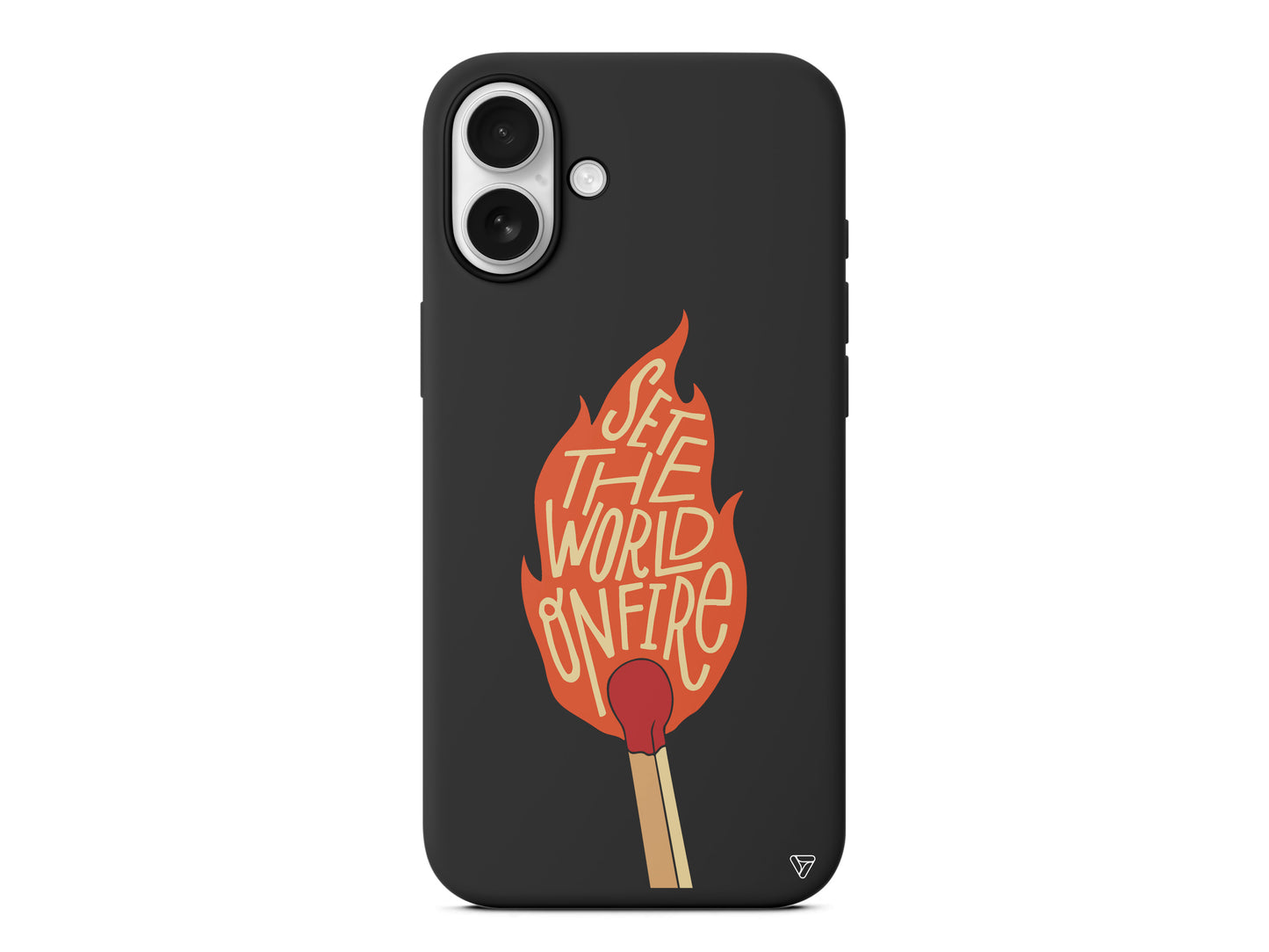 World on Fire Lansman Model İçi Kadife Silikon Telefon Kılıfı – Plus Serisine Özel