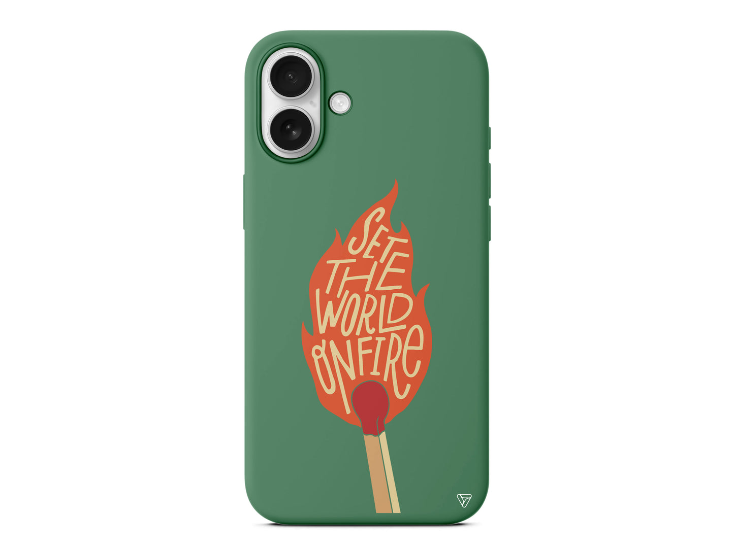 World on Fire Lansman Model İçi Kadife Silikon Telefon Kılıfı – Plus Serisine Özel