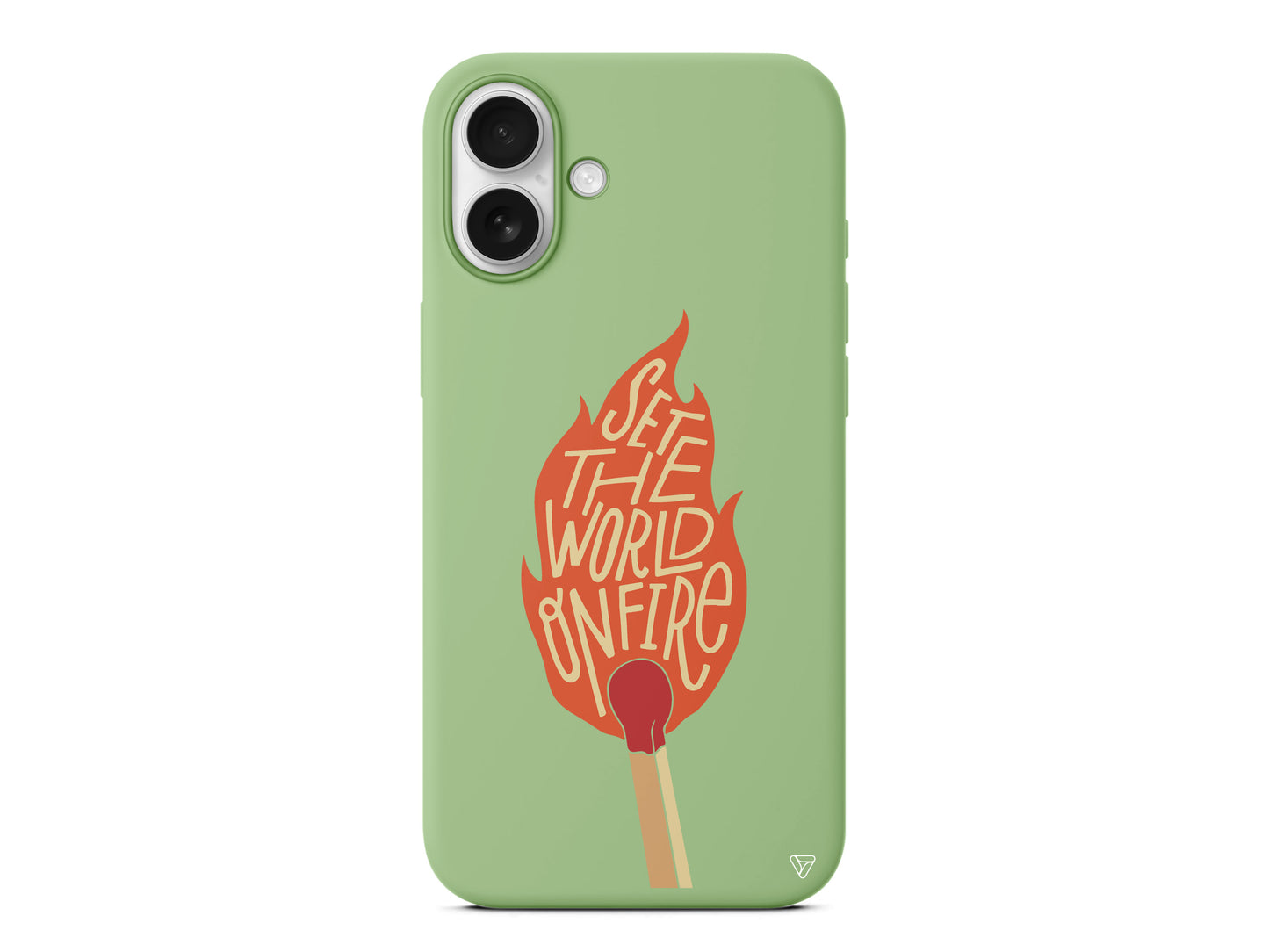 World on Fire Lansman Model İçi Kadife Silikon Telefon Kılıfı – Plus Serisine Özel