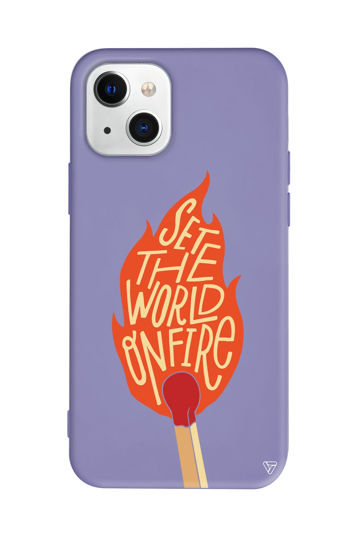World on Fire Lansman Model İçi Kadife Silikon Telefon Kılıfı – Plus Serisine Özel